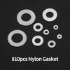 810 Nylon Washers Plastic Washers White Flat Washers Set, Nylon