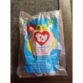 McDonald's 1998 Ty Teenie Beanie McDonalds Happy Meal Toy Peanut #12