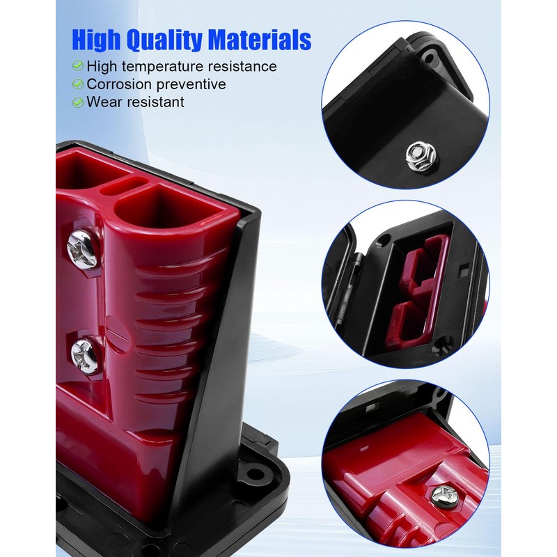 QAGGUM 175A Battery Quick Connect/Disconnect Electrical Connector Plug with Flush