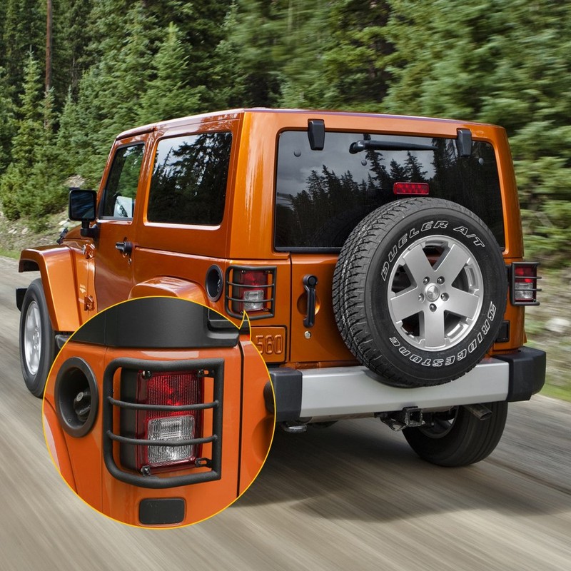 Rear Tail Light Cover Guard Protector for Jeep Wrangler JK