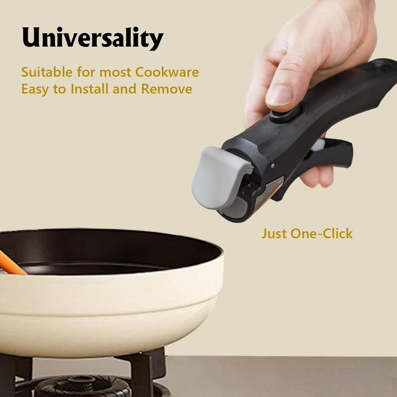 Pfannenset Abnehmbarer Griff Universal, Replacement Pan Gripper Removable Pot Handle