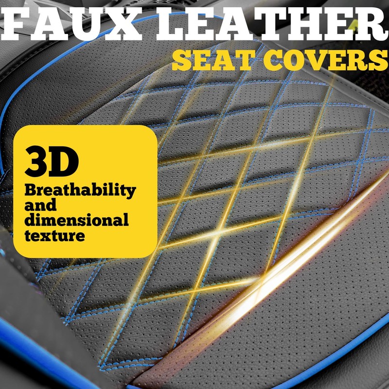 LINGVIDO Car Seat Covers for Front Seats (2 Seats) -