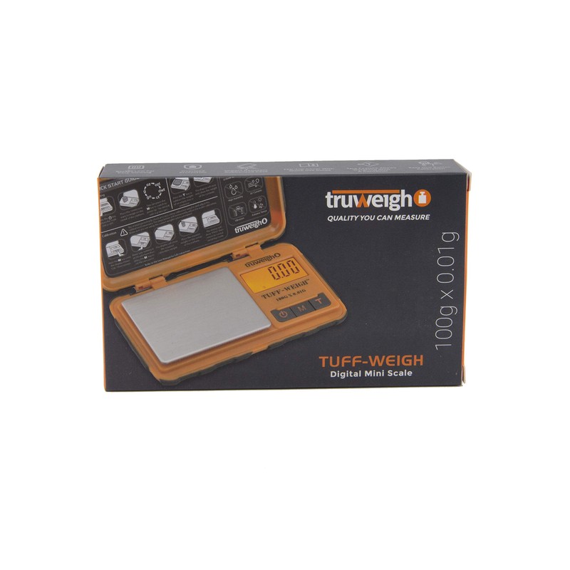 TruWeigh TUFF-Weigh Digital Mini Pocket Scale 100g x 0.01g Orange