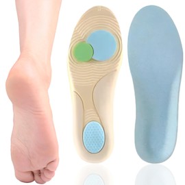 Orthopädische Einlegesohlen, Schuheinlagen Orthopädische, Hohe Fußstütze Fersensporn Einlagen Komfort Schuheinlagen für Plattfüße, Plantarfasziitis, Fußschmerz Gr.43-44