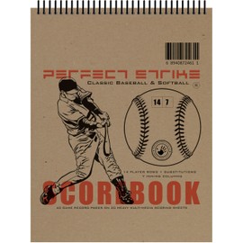 Perfect Strike SCOREBOOK with Rules and Scoring Instructions : Heavy Duty. Great for Baseball and Softball. (2)