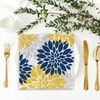 AnyDesign 80 Pack Dahlia Paper Napkins 6.5 x 6.5 Inch