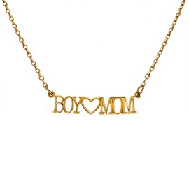 Lemua Boy Mom Necklace for Women, Boy Mama Jewelry Gift for Mother's Day, Birthday, Mom Gift from Son