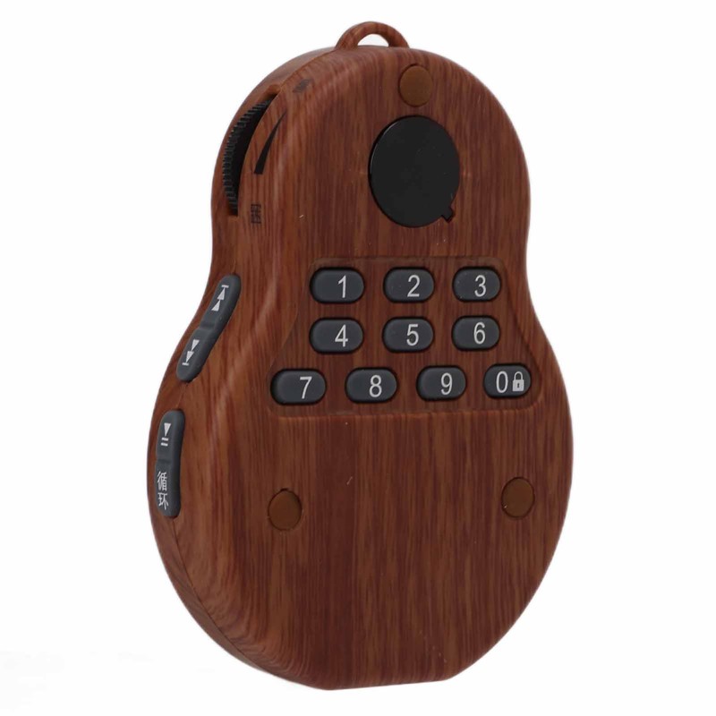 Buddha Player Mini Portable Wood Color Hanging Neck Music Buddhist