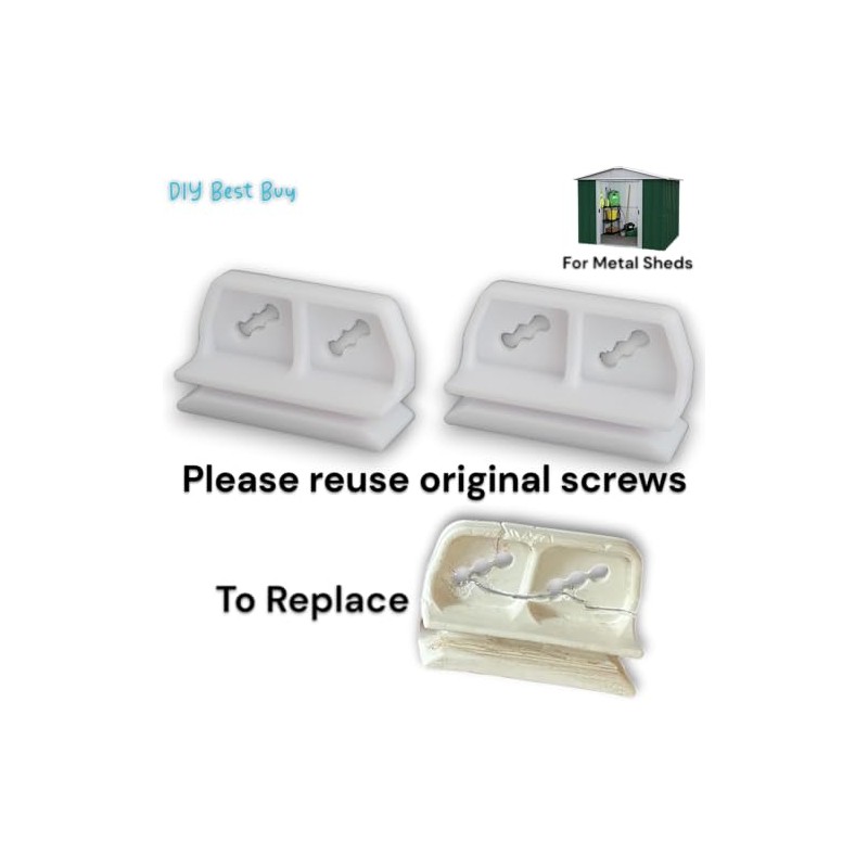 DIY Best Buy Replacement Door Slides for Metal Shed -