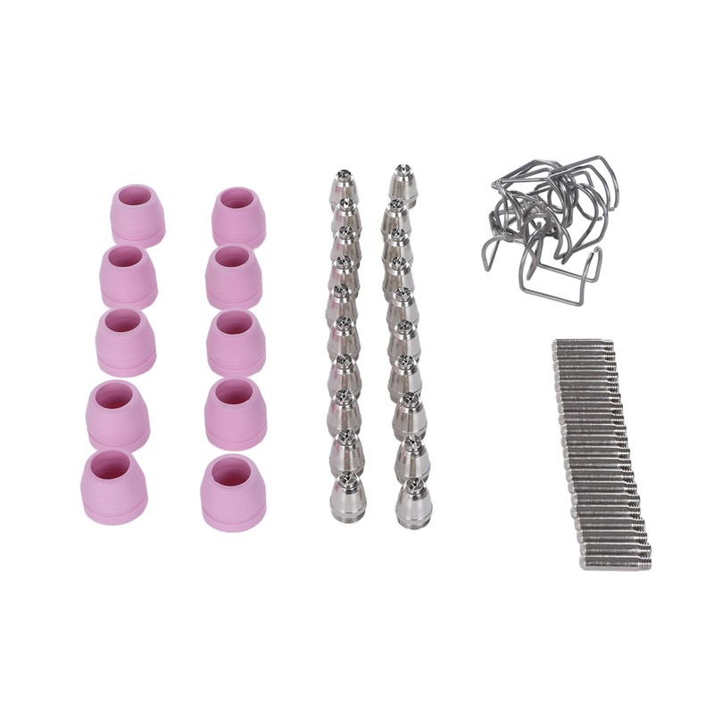 Plasma Cutter Torch Consumables Electrode Nozzle Protection Cups Bracket Rings
