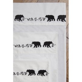 Carstens Embroidered Bear Sheets, Full