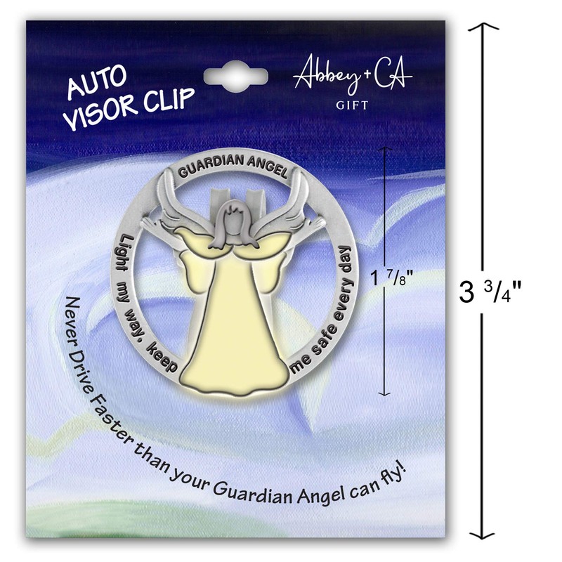 Light My Way Guardian Angel Auto Visor Clip, Glow in