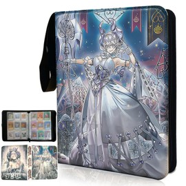sabermaster Trading ygo Card Binder, Fits 900 Cards Card Collector Album Holder,with 50 Removable Sleeves Toys Gifts for Boys Girls