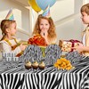 POPOYU 16Pcs Zebra Print Cups,Animal Print Paper Cups,Kids Jungle Animal