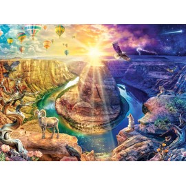 Buffalo Games - Lars Stewart - Horseshoe Bend - 1000 Piece Jigsaw Puzzle for Adults - Challenging Puzzle Perfect for Game Nights - Finished Size is 26.75 x 19.75