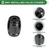 Motoforti Tire Valve Stem Caps Tyre Valve Dust Covers 8x14mm