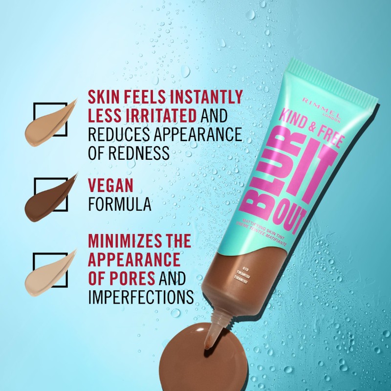 Rimmel London Kind & Free BLUR IT OUT Mattierende Foundation