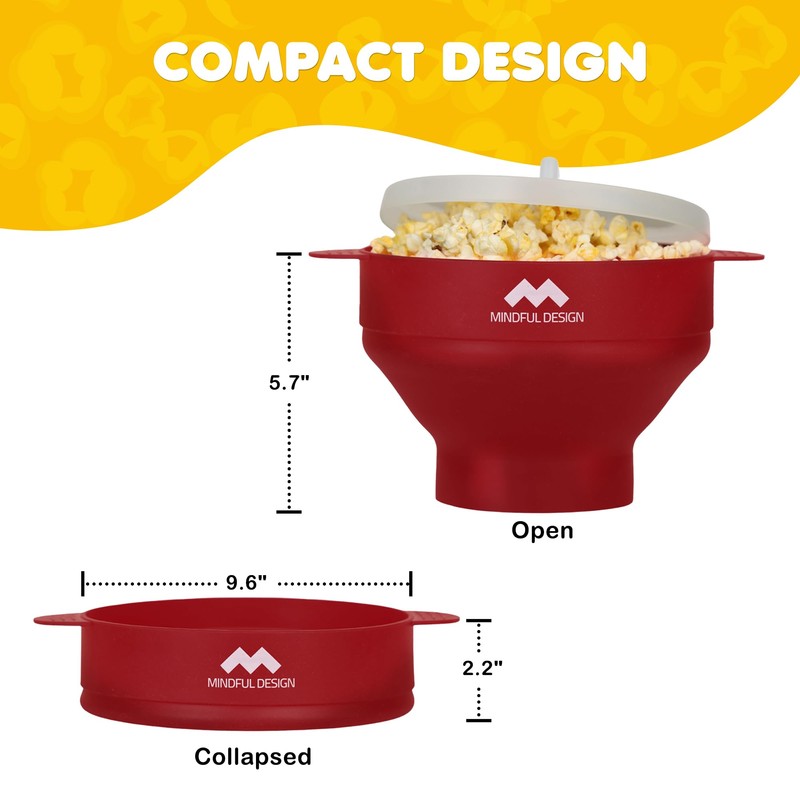 The Original Mindful Design Popper para microondas - tazón de