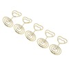25Pcs Table Number Stands Heart Shaped Stable Base Sturdy Metal