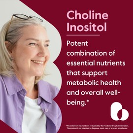 BESTVITE Choline Inositol 500mg (120 Vegetarian Capsules) - No Stearates - No Fillers - No Dicalcium Phosphate - Vegan - Non GMO - Gluten Free