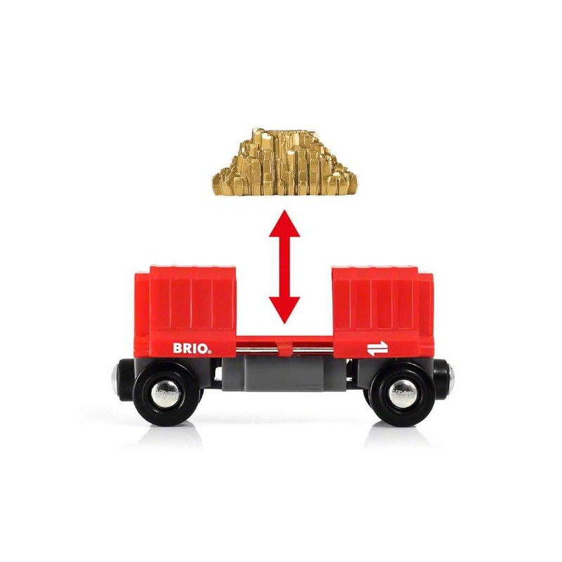 BRIO World - Cargo Wagon with Gold Load