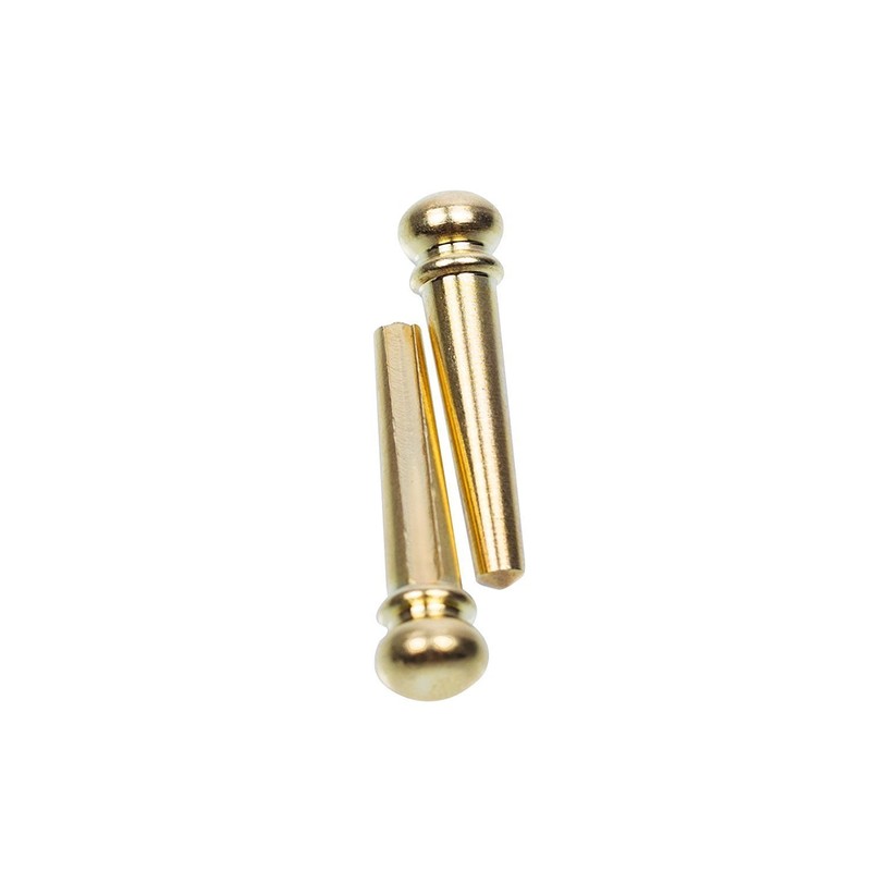 Imelod Guitar Bridge Pins Pegs Guitar Parts 6pcs Brass Copper