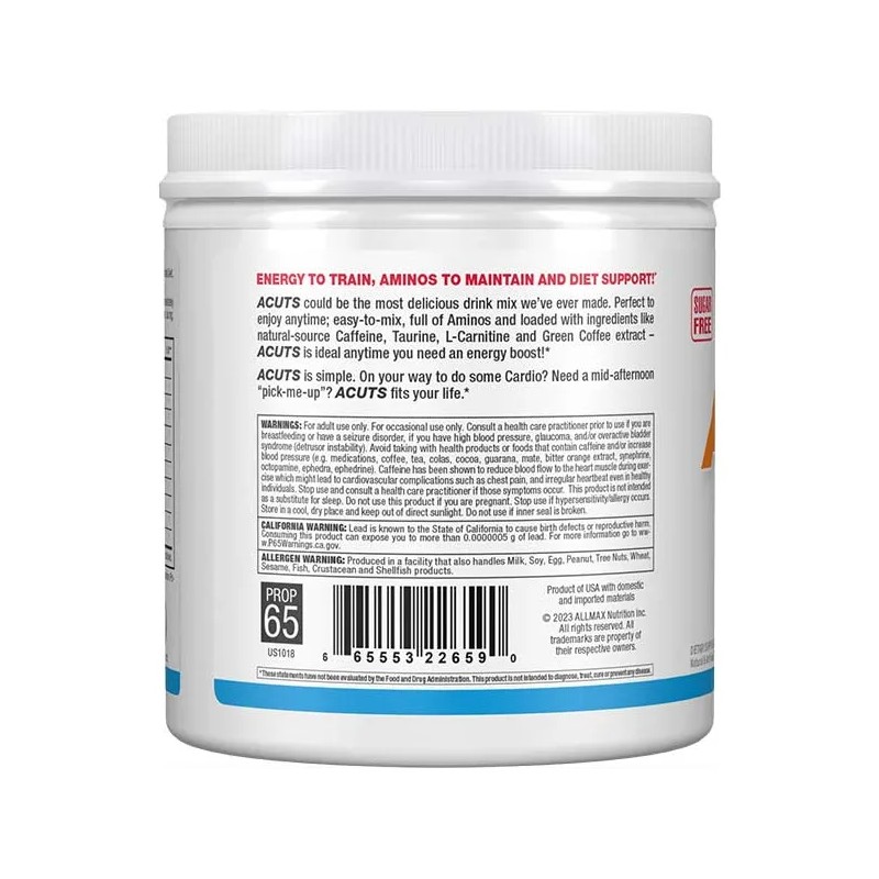Aminoacido Allmax Amino Cuts 210 Gr 30 Servicios Todo Sabor