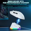 SOLAKAKA SM820 Wireless Gaming Mouse with RGB Charging Dock,24000 DPI