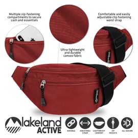 Lakeland Active Skelton Classic Bum Bag - Red