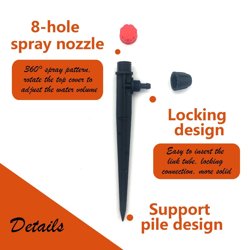 DHER Drip Irrigation Emitter Dripper Adjustable Irrigation Drip Irrigation Sprinkler