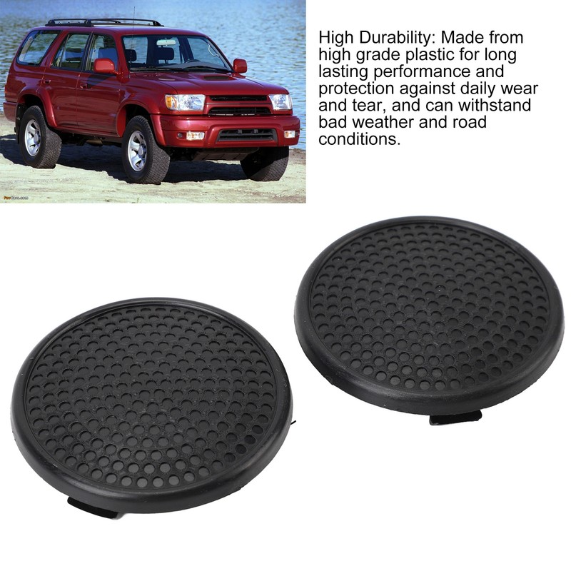 1 Pair Front Bumper Fog Light Hole Covers Left Right