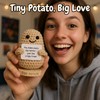 Thank You Gift for Women - Positive Crochet Potato Doll