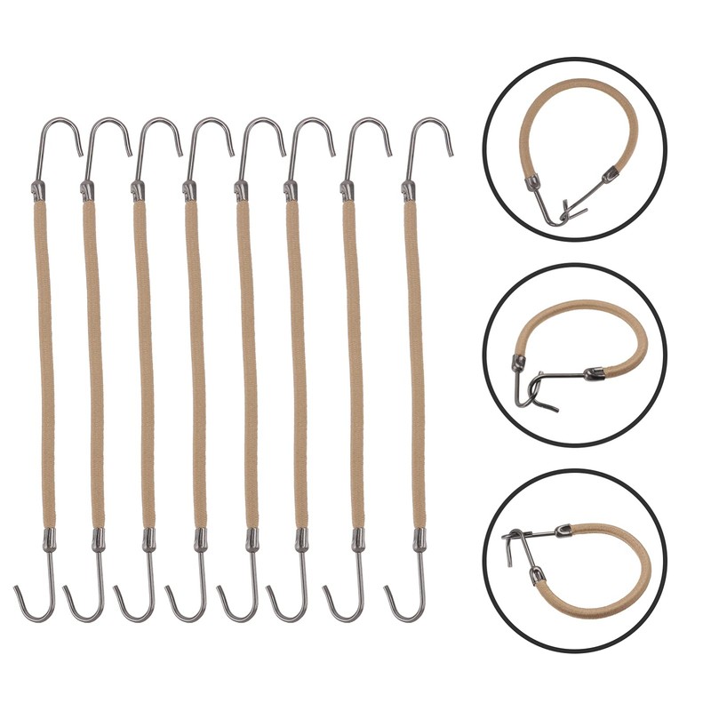 Frcolor Pack of 20 Ponytail Hooks Elastic Bands Hair Styling