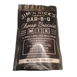 Jim N Nicks World Famous Cheese Biscuits Mix - 8.5 Oz. - A Simple Biscuit Mix for Amazing Cheese Biscuits - Makes 1 Dozen Biscuits
