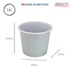 Deflecto 14 Litre Plastic Waste Bin - Grey