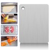 Fidqiog Titanium Cutting Board, Stainless Steel Cutting Boards for Kitchen,