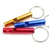 Metal Safety/Survival Whistle with Key Chain (Blue, Length 6.8CM)