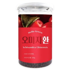 (헬로우 그린)국내산 문경 오미자 환 350g(통) Hello Green Domestic MunGyeong Omija Powder 350g (Whole)