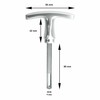 Garage Door Handle with Inner Handle Aluminium F1 Ergonomic 9