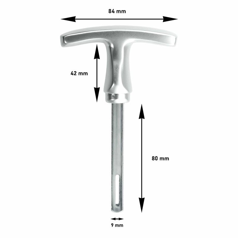 Garage Door Handle with Inner Handle Aluminium F1 Ergonomic 9