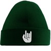 Hippowarehouse Metal Hand Embroidered Beanie Hat Bottle Green
