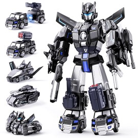 5-in-1 Transform Toys for Boys 4-6, Ideals Gifts for 3 4 5 Year Old Boys, Easy DIY Assembly, Toys for Boy, 3 4 5 6 Year Old Boy Birthday Gifts, 3 4 5 Year Old Boy Toys, Magnetic Robot Toys For Kids