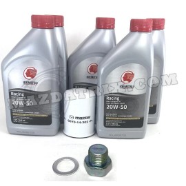 Idemitsu RX7 OIL CHANGE KIT, IDEMITSU 20W-50 + OIL FILTER + OIL PLUG + WASHER (Free Ship)