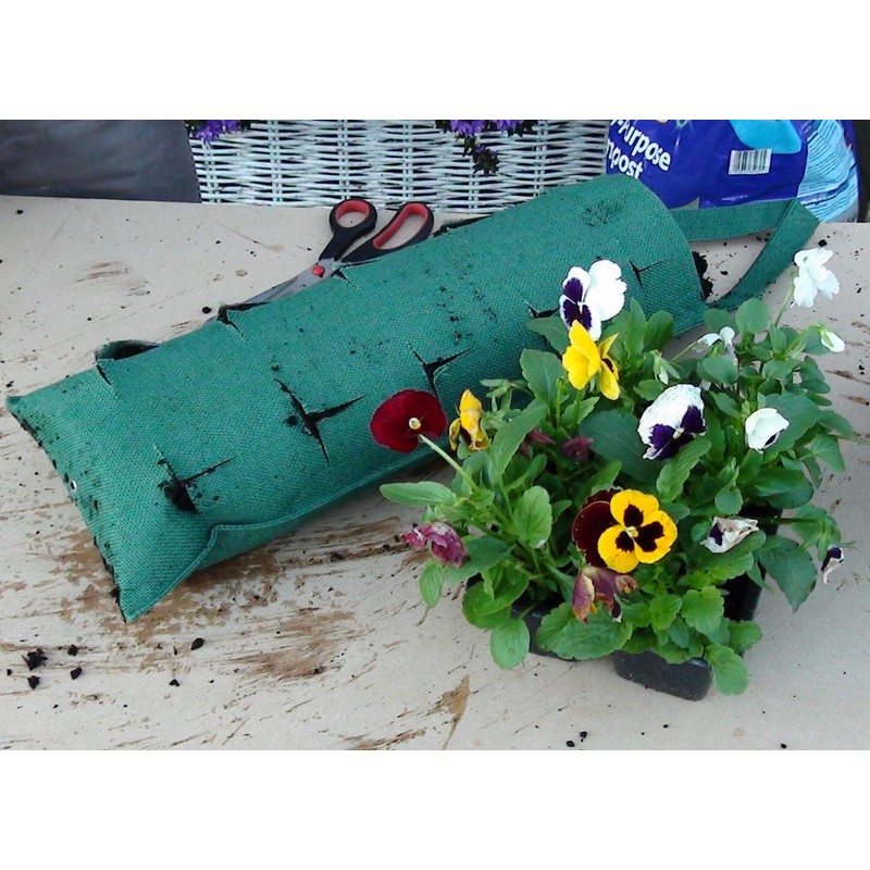Outdoor Hessian Flower Pouches Hanging Bags Pack of 4 -