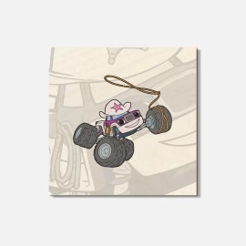 Unbranded Blaze Cartoon Starla 4'' X 4'' Square Wooden Coaster