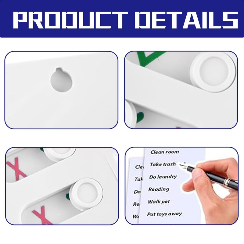 2 Pcs Chore Chart Memo Boards for Kids, Portable Dry