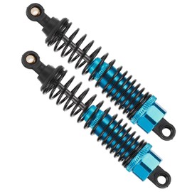 XINMYD RC Car Damper, Pack of 2 Metal Shock Absorbers, RC Car Spare Parts Accessories, Suitable for 1:10 RC Car Blue (80 mm)