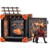 Schleich 27 Piece Lava Battle Cave Toy Figure Playset For