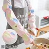 Waterproof Short Arm Sleeves for Kitchen & Work - Women's Summer Protection Free Size/Geometric Blue Extended Hand Guard 15ea
