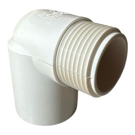 ERA 1/2 in. SCH-40 PVC 90-Degree Straight Elbow Male x Female-Threaded MIP x FIP (5 PACK)